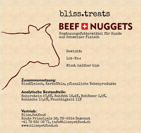 bliss.treats BEEF NUGGETS
