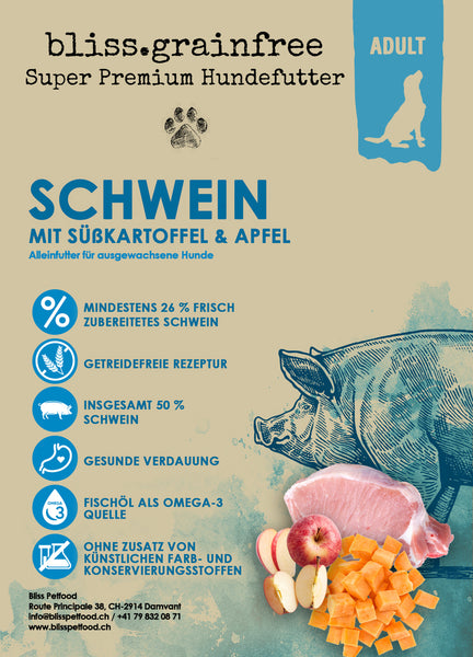 bliss.grainfree Adult Schwein mit Süsskartoffel & Apfel